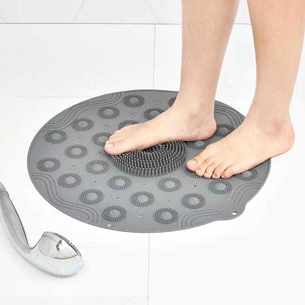 Silicone Bathroom Shower Mats, Multifunctional Water Absorption Bathroom Mats, Non-Slip Floor Mat Silicone Bathroom Shower Mats, Multifunctional Water Absorption Bathroom Mats, Non-Slip Floor Mat